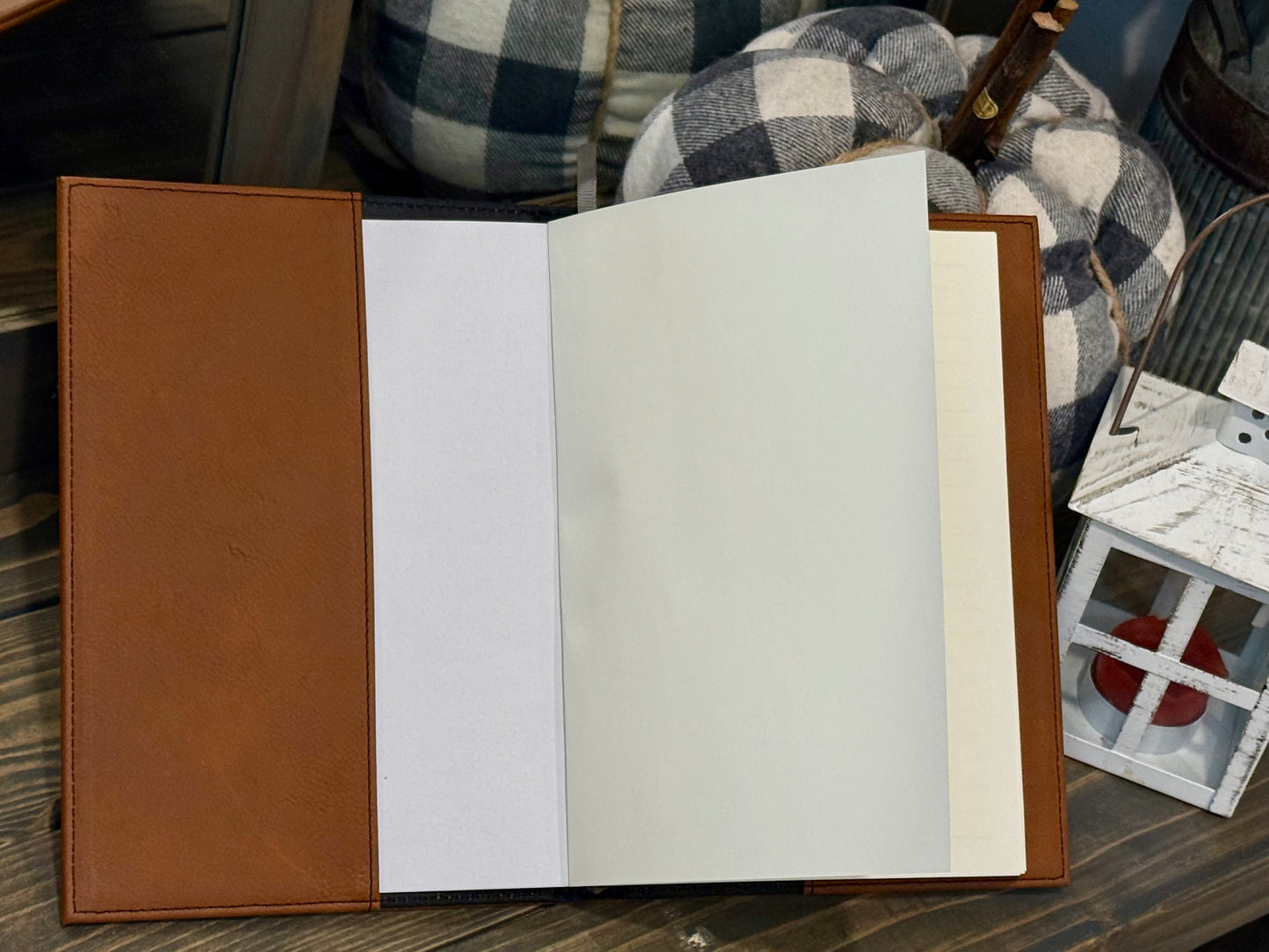 Refillable Custom Laser Engraved Leather Journal