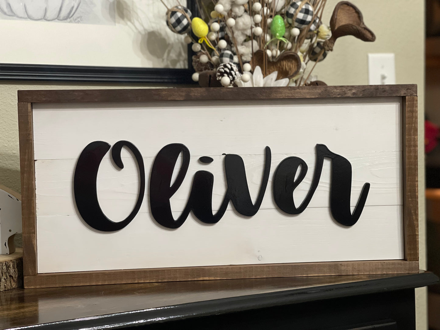 3D Family Name Sign