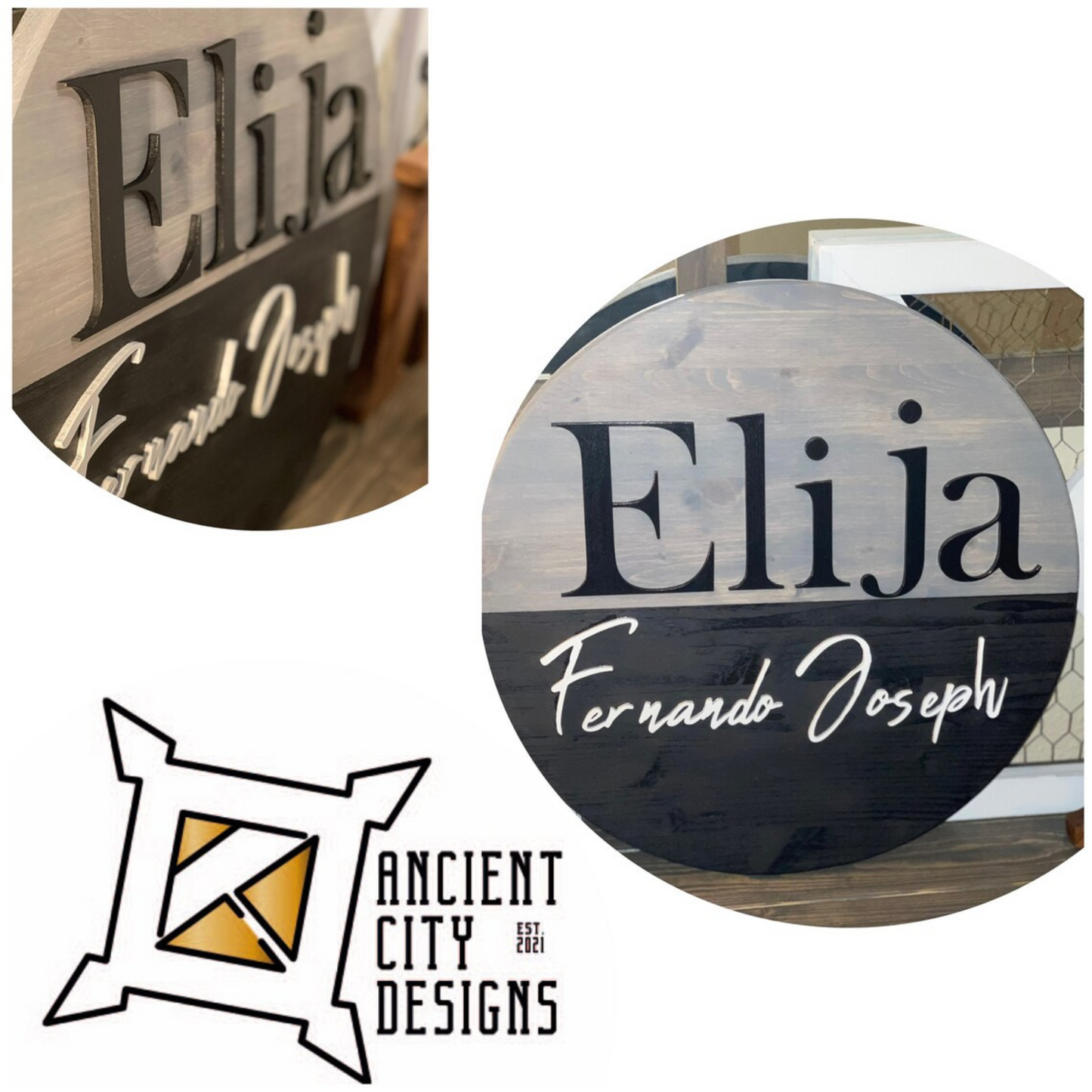 3D Custom Baby Name Sign