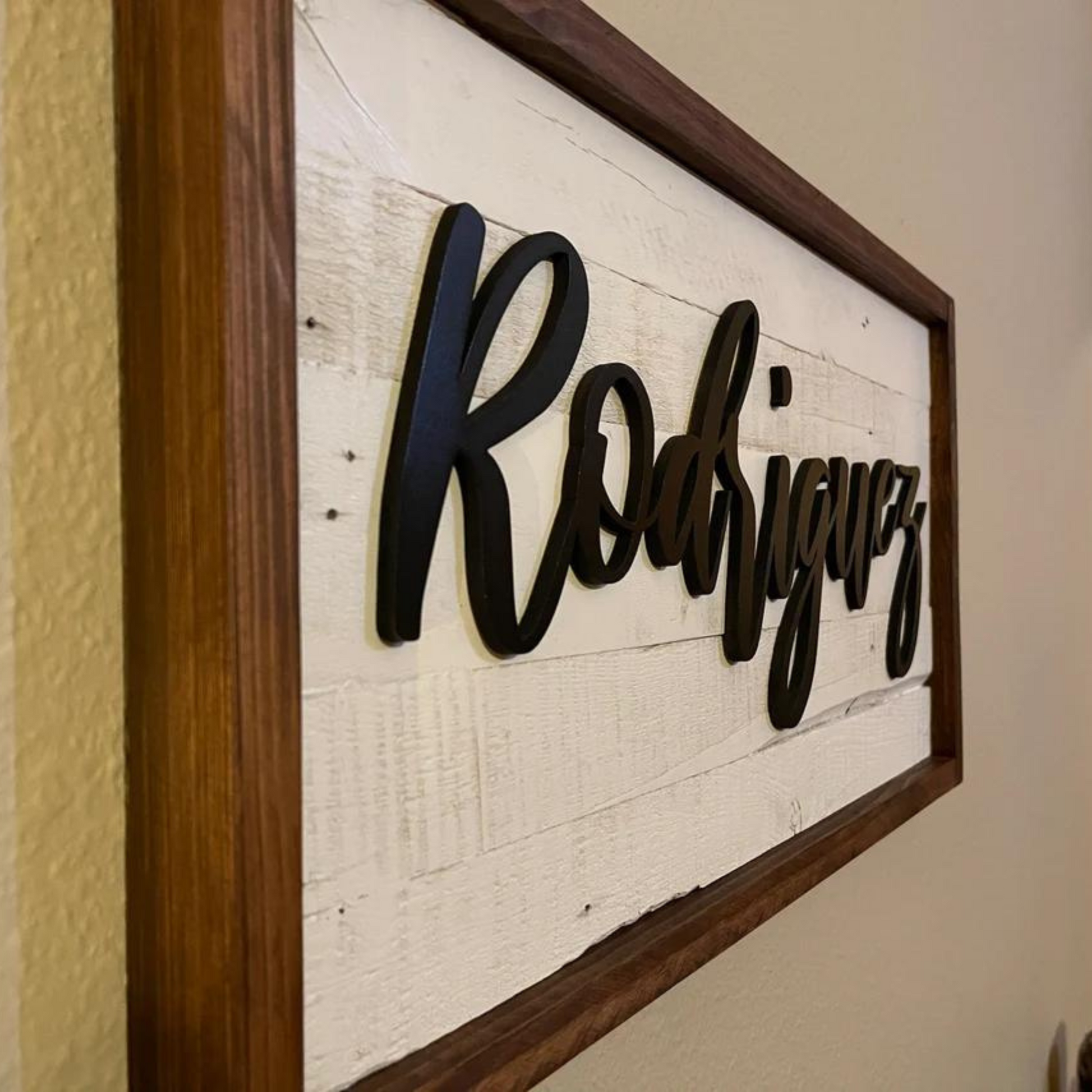 Custom Handmade Family Name Sign