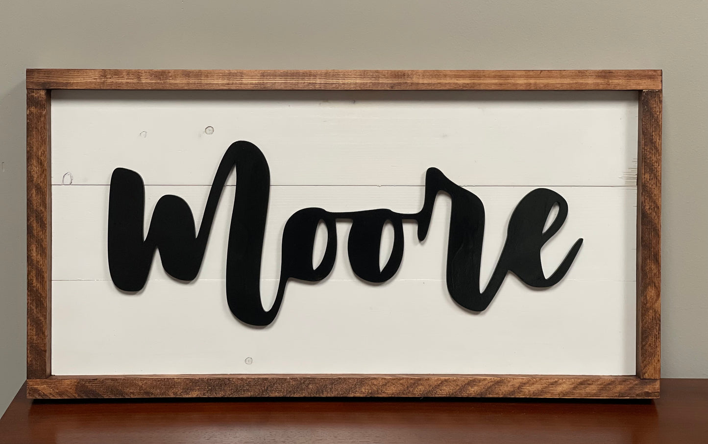 Farmhouse Family Name Sign