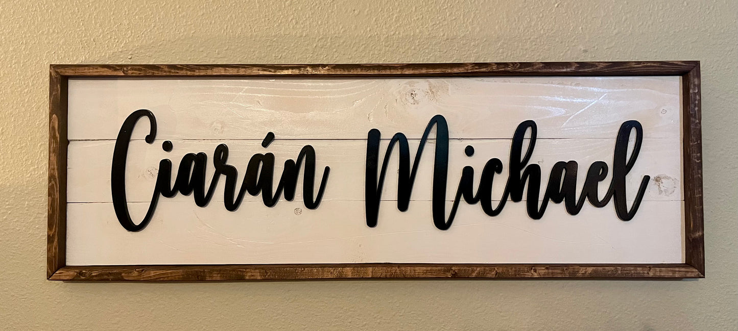 Farmhouse Name Sign