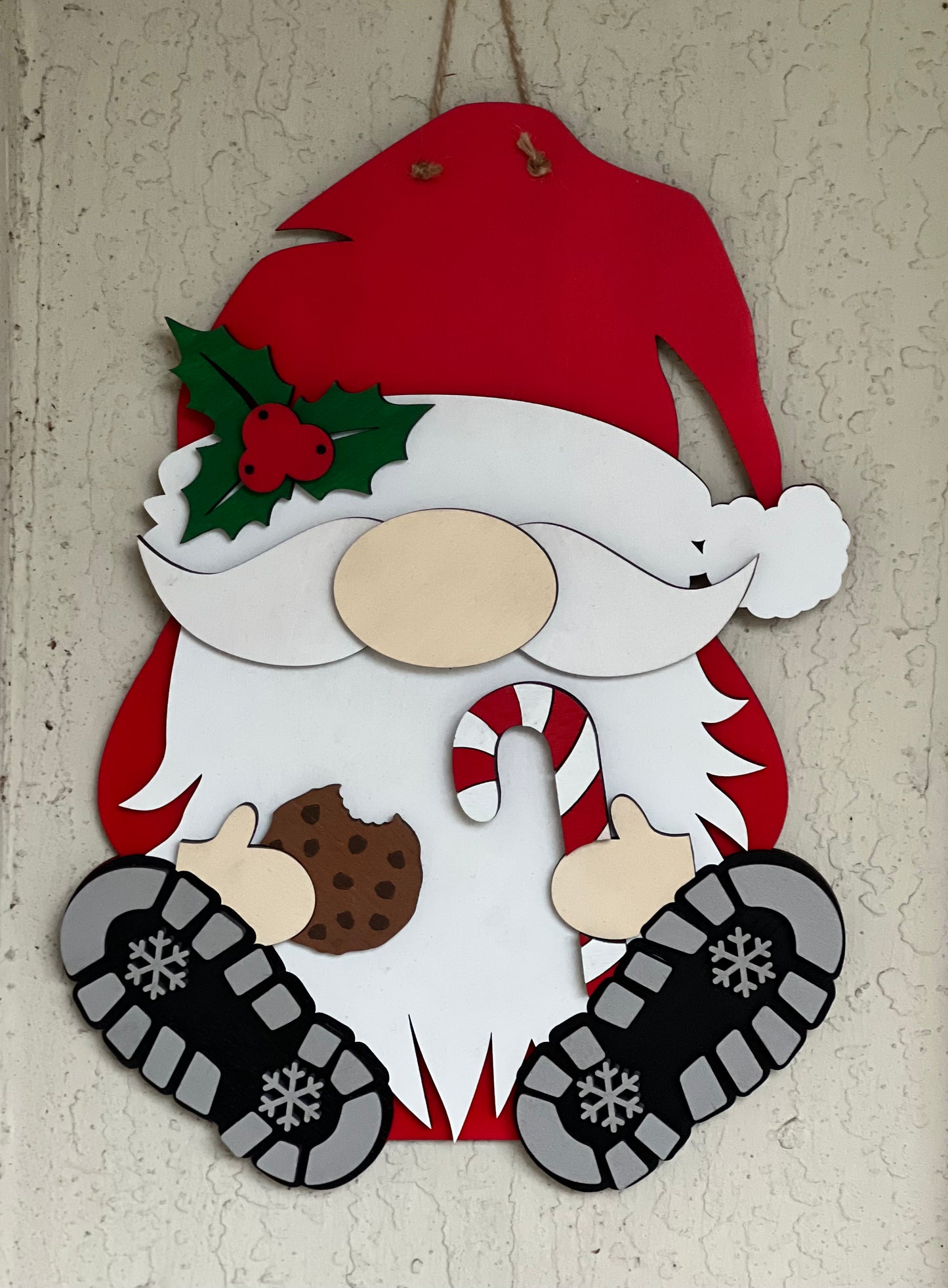 Santa Gnome Door Hanger