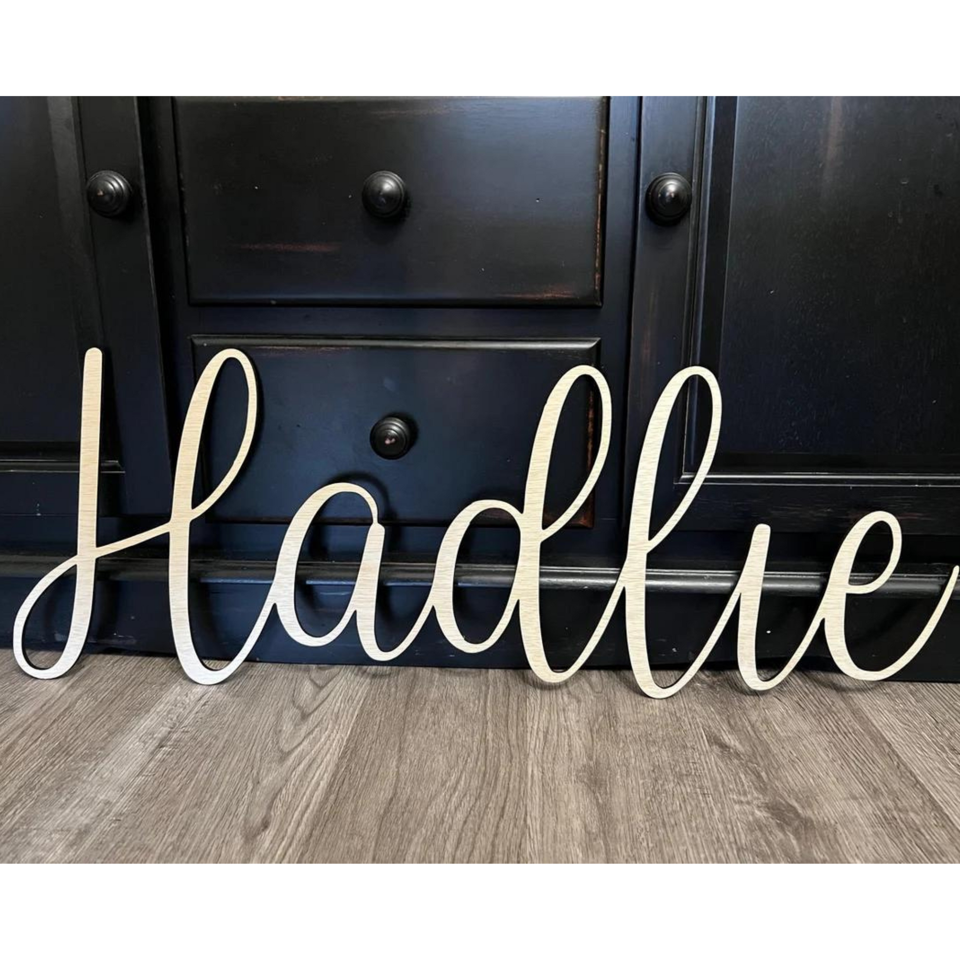Wood Name Cutout