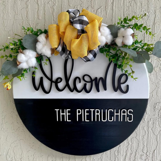 Welcome Handmade Door Hanger