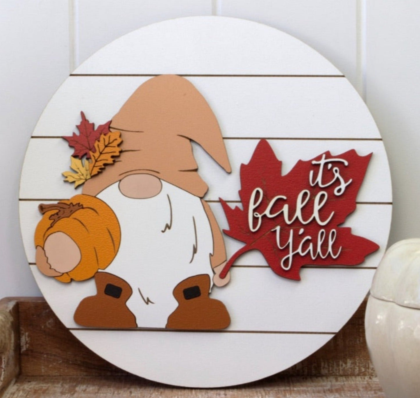Gnome Fall Door Hanger