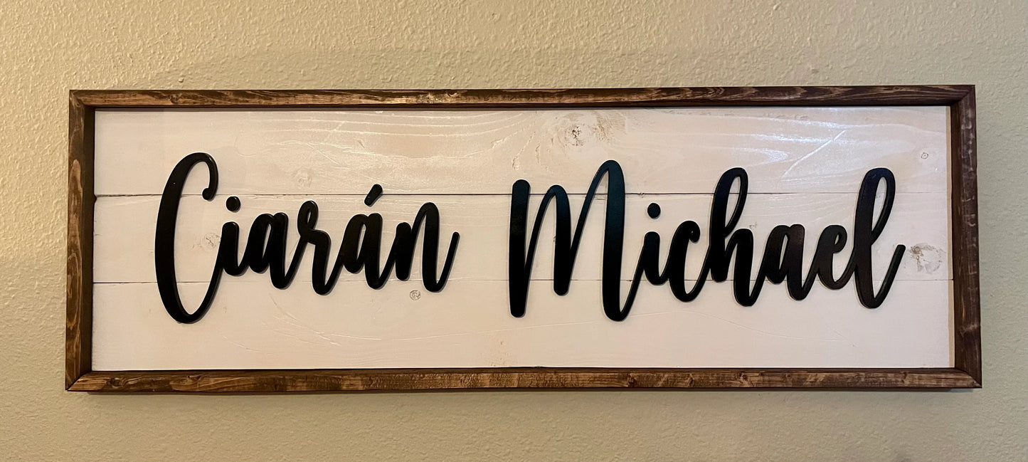 Football Nursery Sign