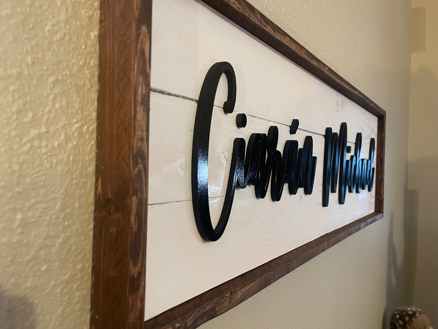 Nursery Sign | 3D Wood Baby Name Sign