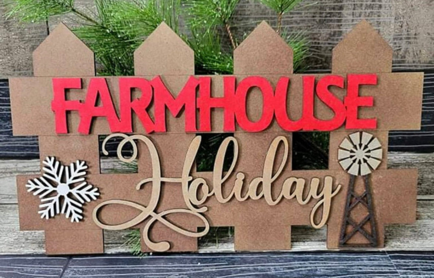 Holiday Farmhouse Sign
