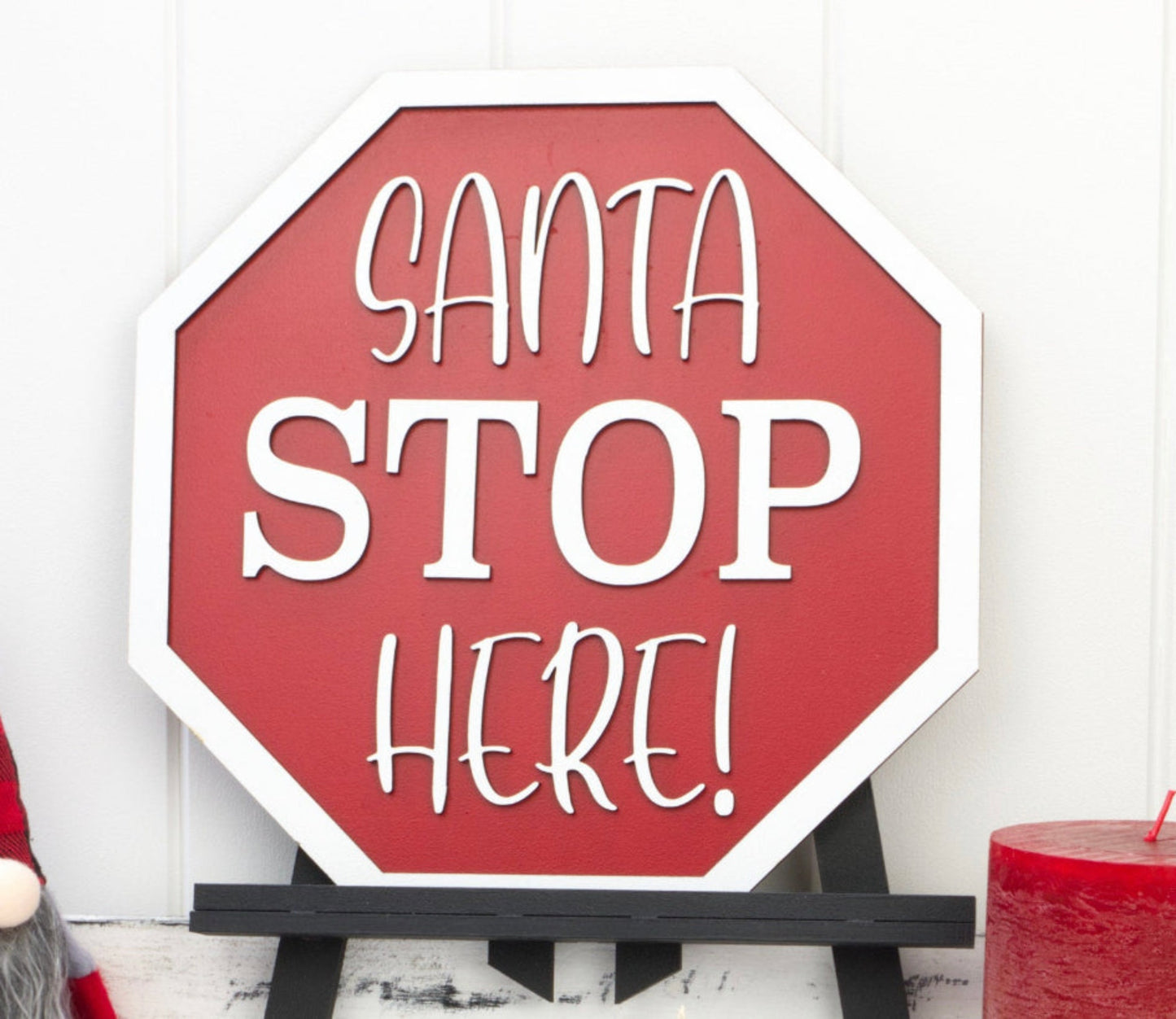 Santa Stop Sign