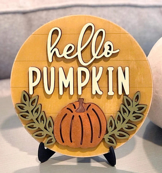 Hello Pumpkin Door Hanger