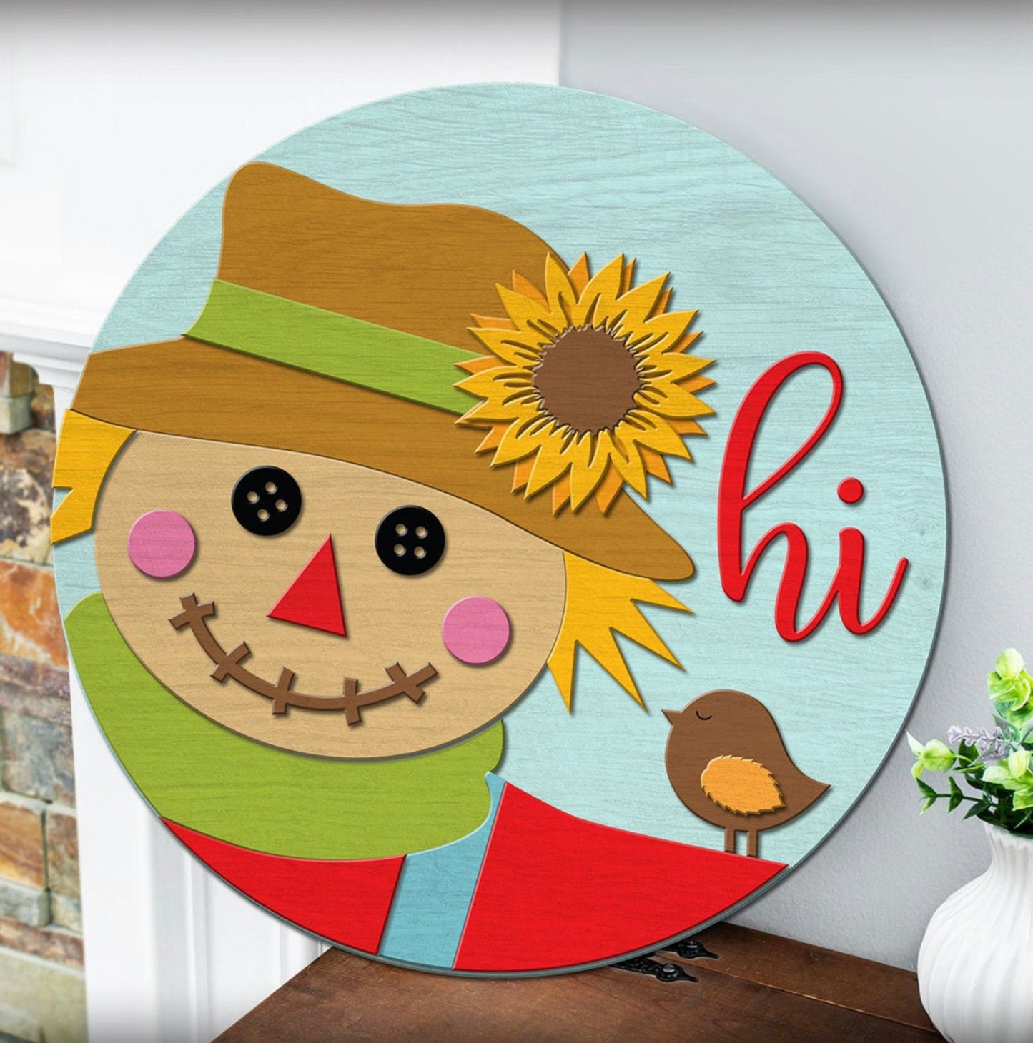 Scarecrow Hi Door Hanger