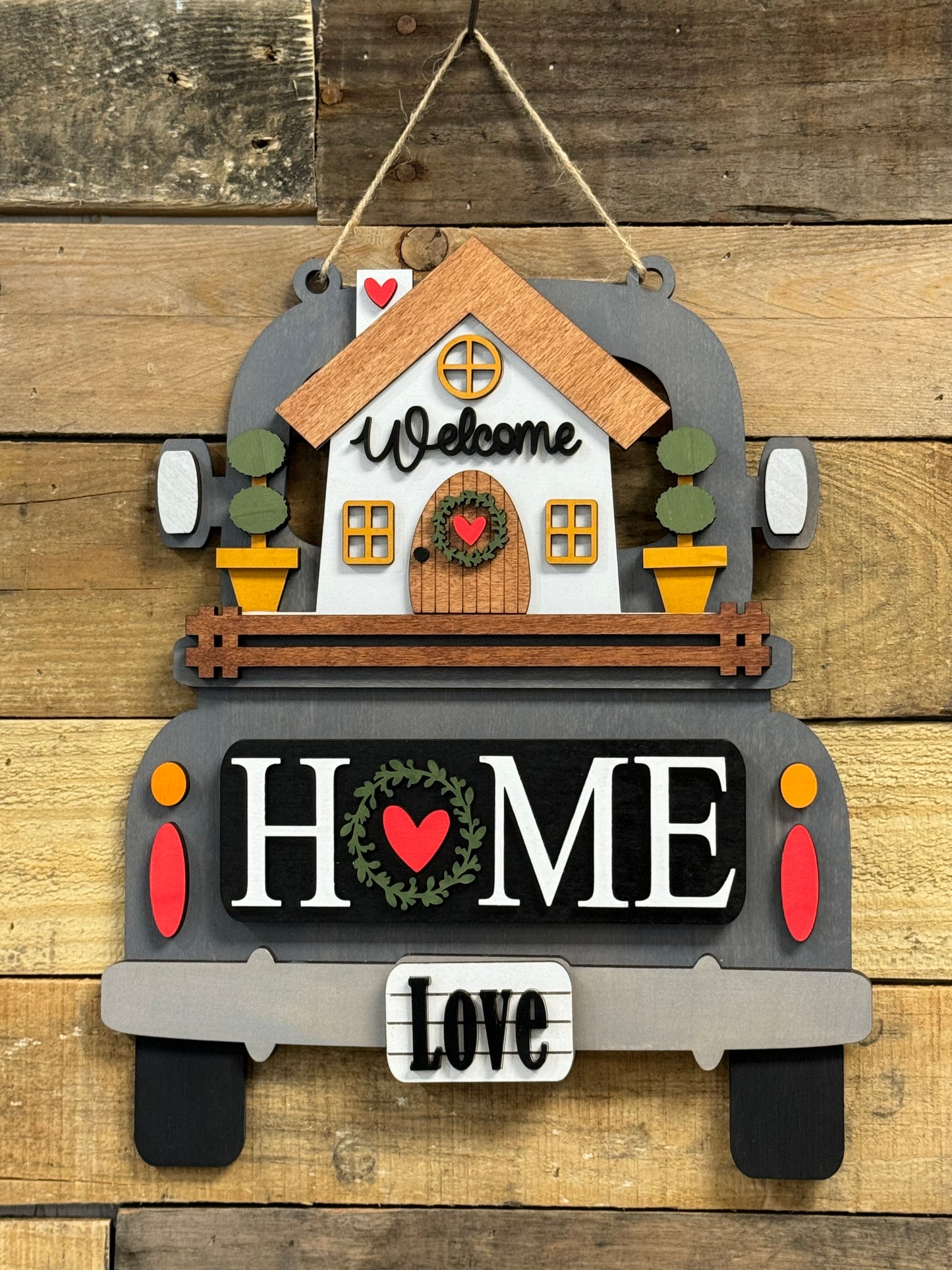 Welcome Home Interchangeable Insert for the Farmhouse Truck Sign or Shelf Sitter