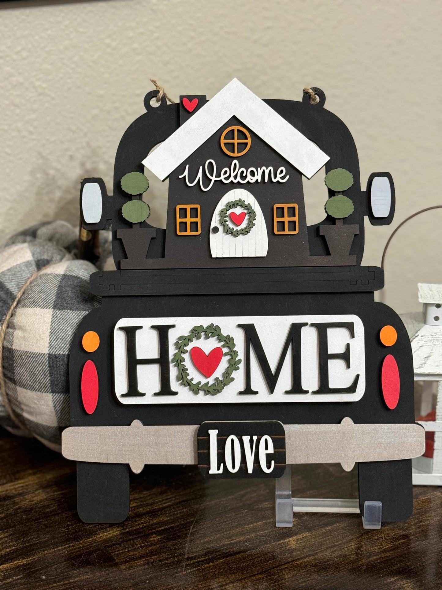 Welcome Home Farmhouse Truck Insert