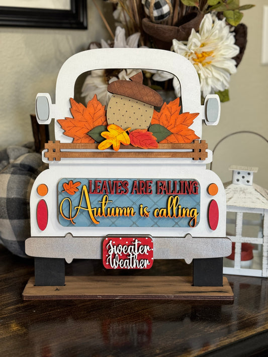 Autumn is Calling Farmhouse Truck Insert