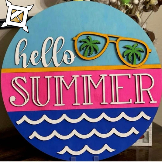 Hello Summer Sunglasses Sign
