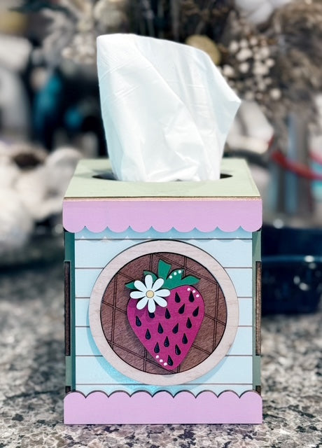 Interchangeable Wooden Tissue Box Holder - Custom Home Decor