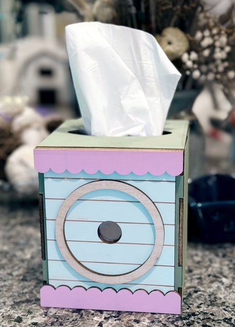 Interchangeable Wooden Tissue Box Holder - Custom Home Decor