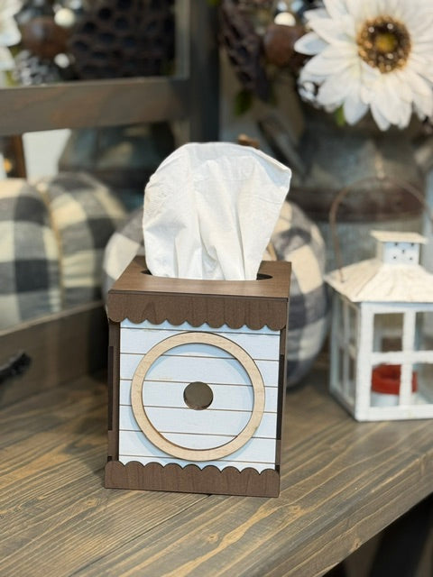 Interchangeable Wooden Tissue Box Holder - Custom Home Decor