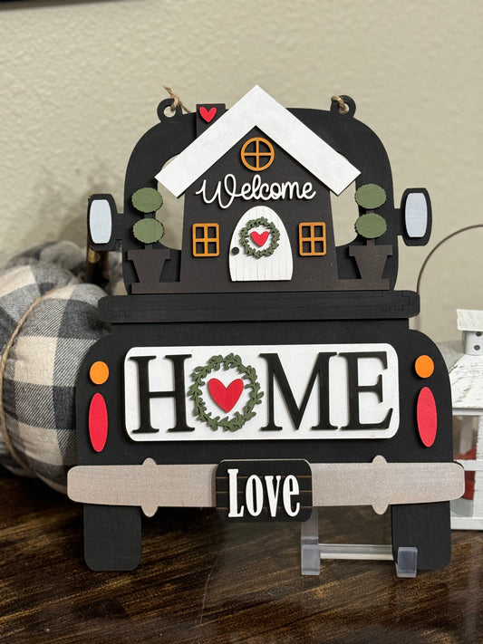 Welcome Home Interchangeable Insert for the Farmhouse Truck Sign or Shelf Sitter