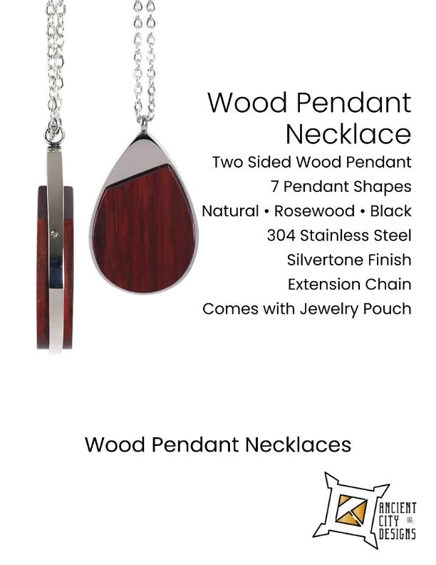 personalized wood necklace
