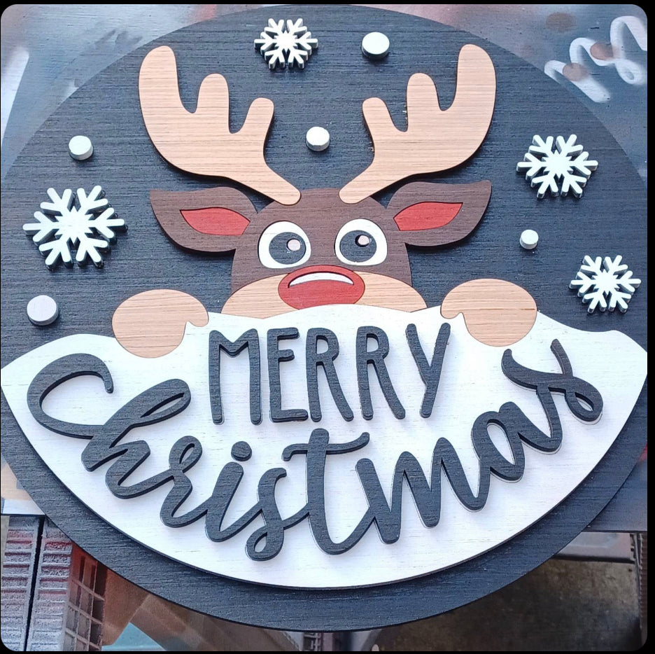 Cute Reindeer Sign