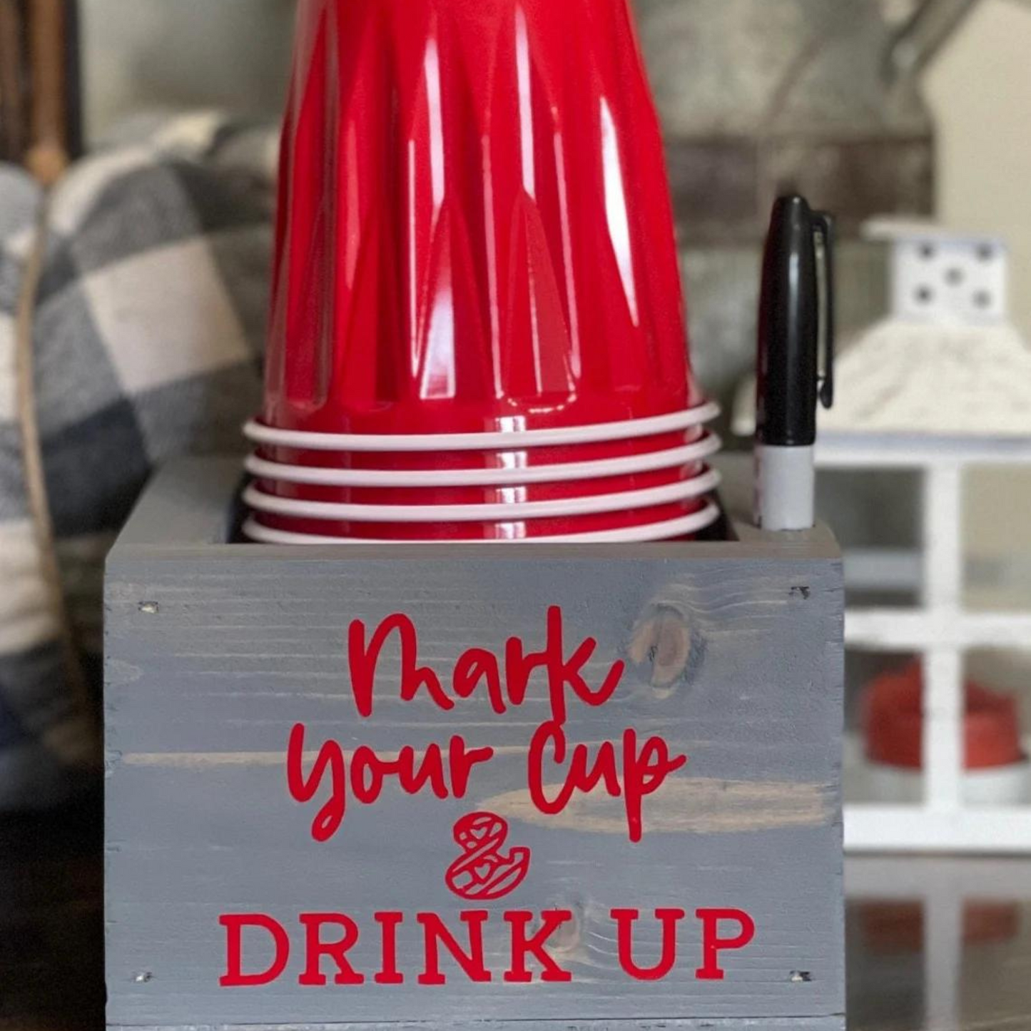Handmade Solo Cup Holder 2