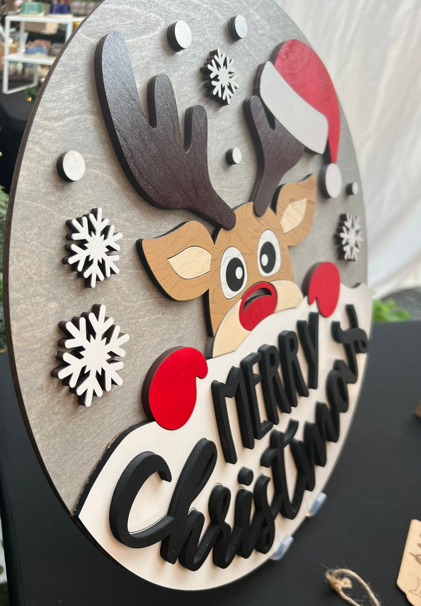 Reindeer Christmas Sign