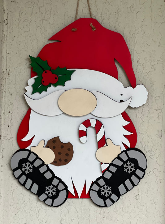 Santa Gnome Door Hanger