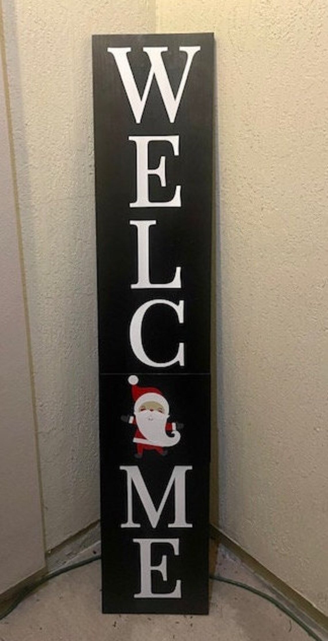 buy welcome porch sign vertical leaner sign
