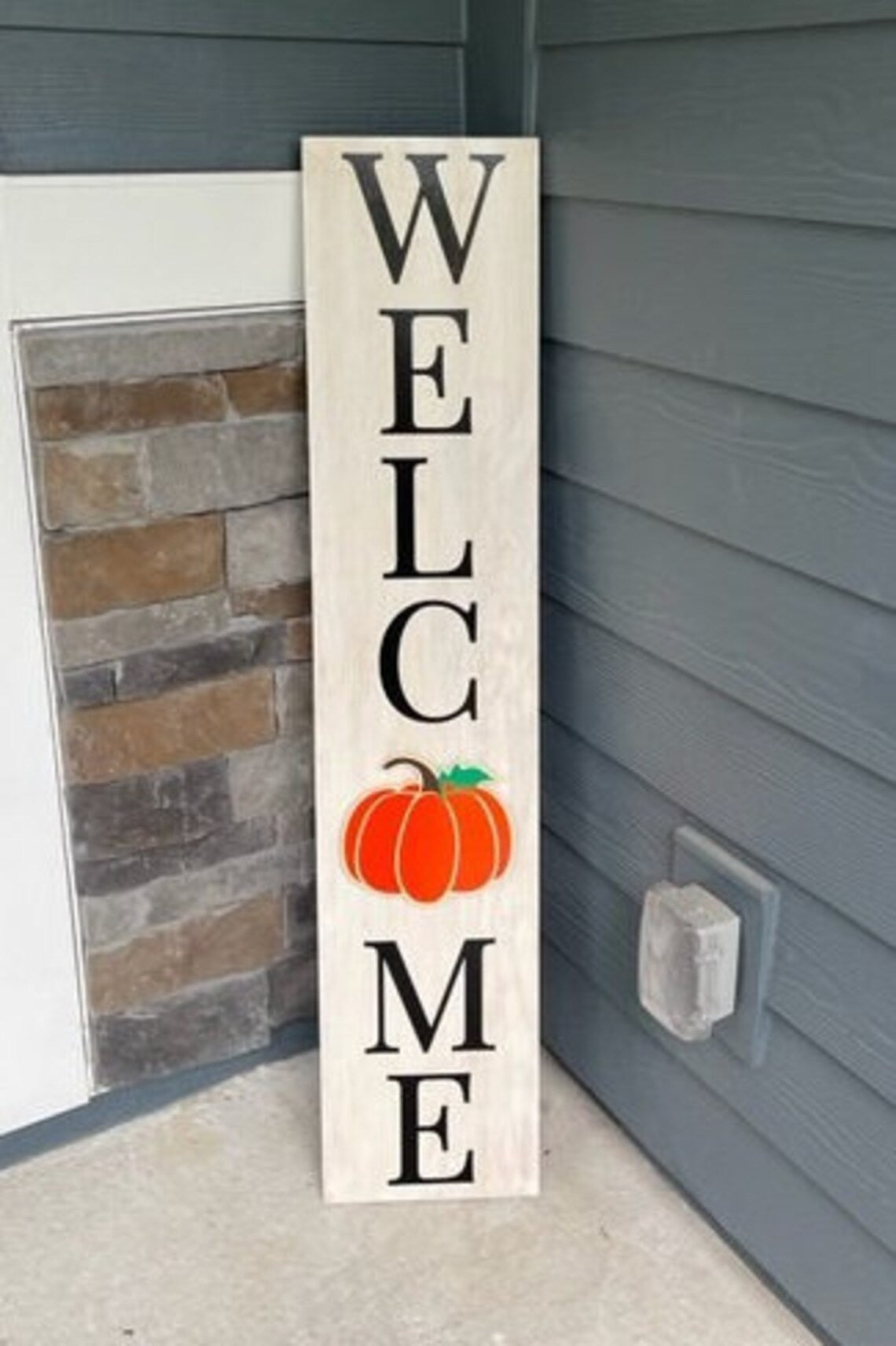 buy welcome porch sign vertical leaner sign
