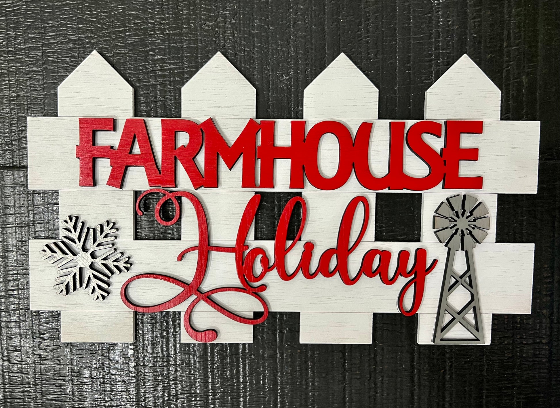 farmhouse holiday sign
