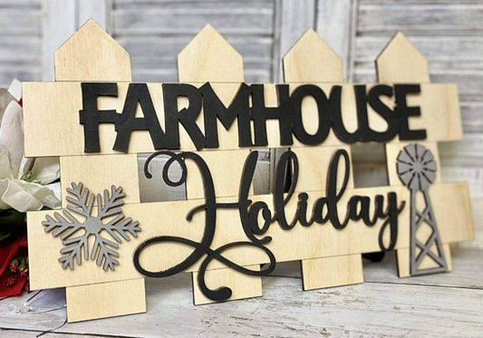 Farmhouse Holiday Sign