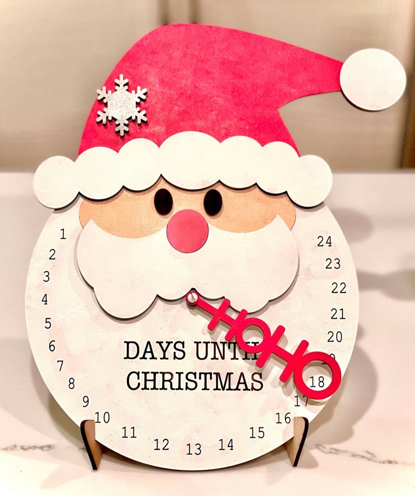 Santa Christmas Countdown Sign